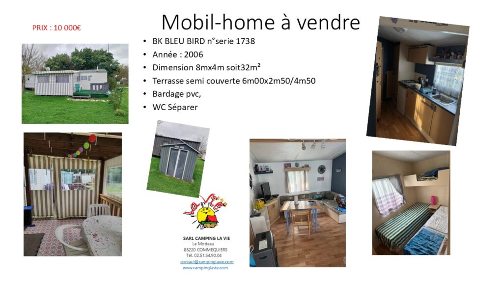Camping La Vie : Bk Bleubird Proche St Gilles Croix De Vie