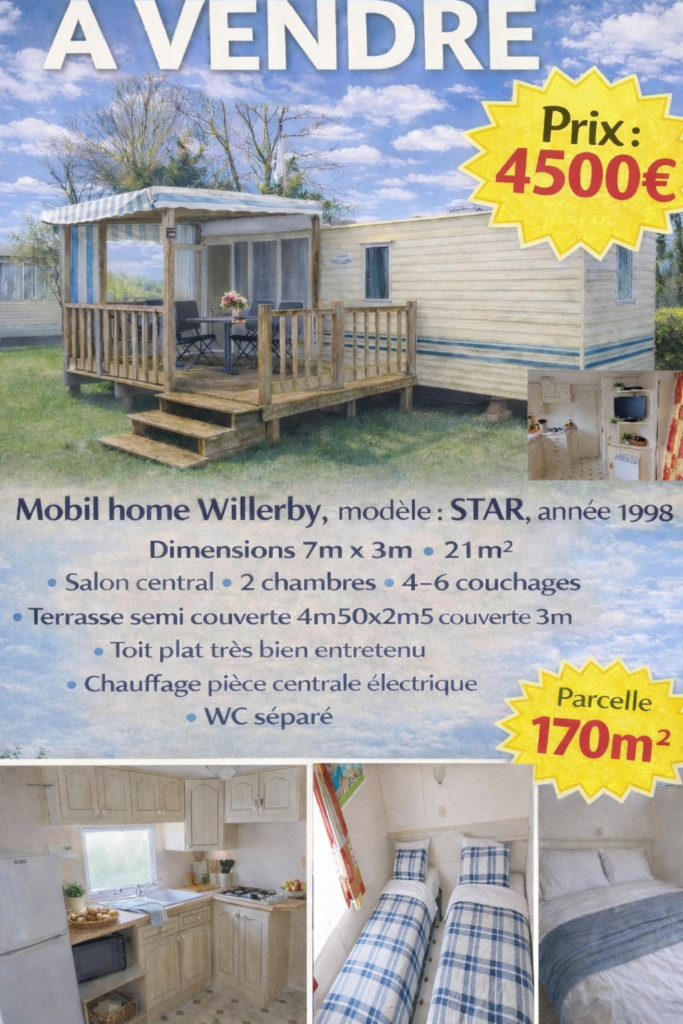Camping La Vie : Mobil Willerby Vendée Camping 3étoile