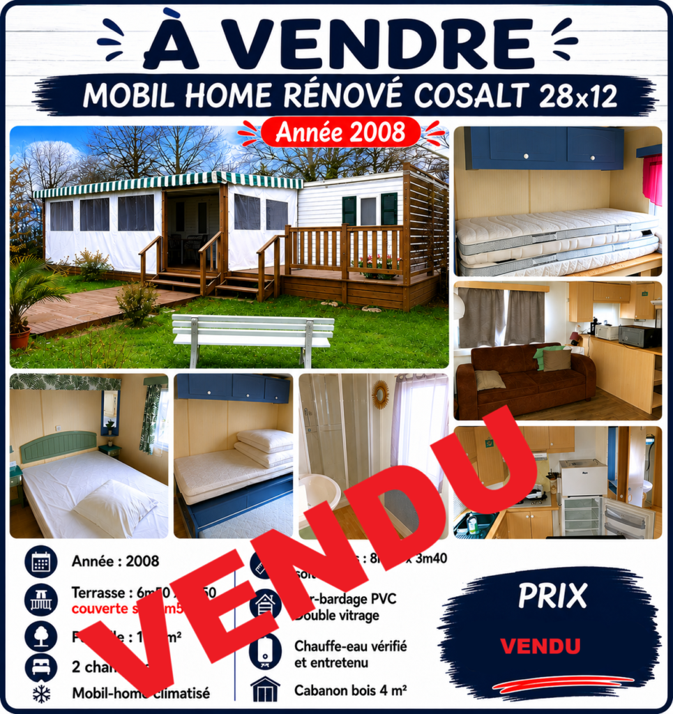Camping La Vie : Mobil Home Occasion Proche St Jean De Monts